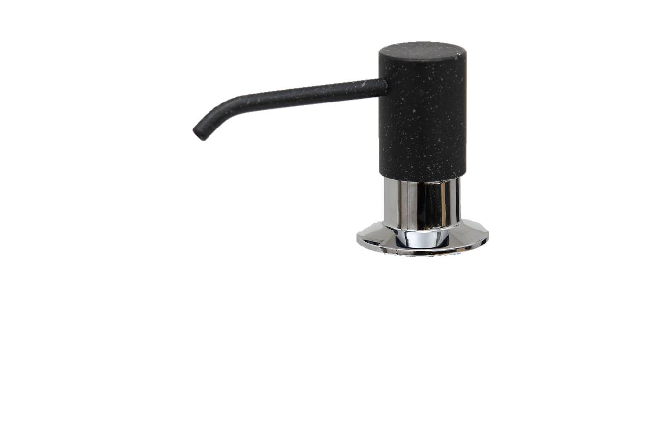 סבוניה לכיור מטבח דגם 1231 שחור מט בשילוב ניקל