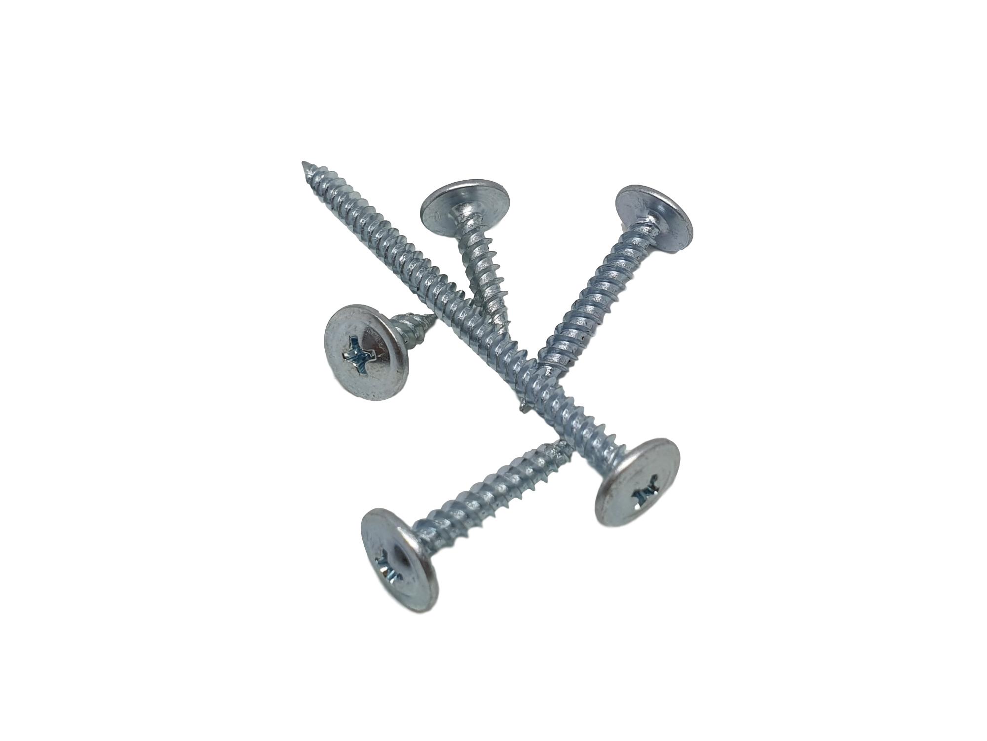 בורג פח+דיסקית מגולבן ראש שפיץ לא קודח