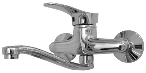 ברז גלה מיקס מהקיר פיה קצרה דגם 518S ניקל