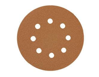 דיסקית ליטוש סקוטש 5" עם 8 חורים למלטשת חשמלית - קופסה