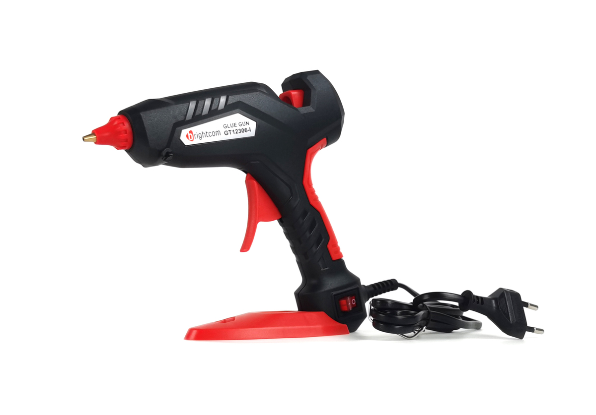 אקדח דבק חם 100W עם מפסק ומעמד דגם GT12306-I