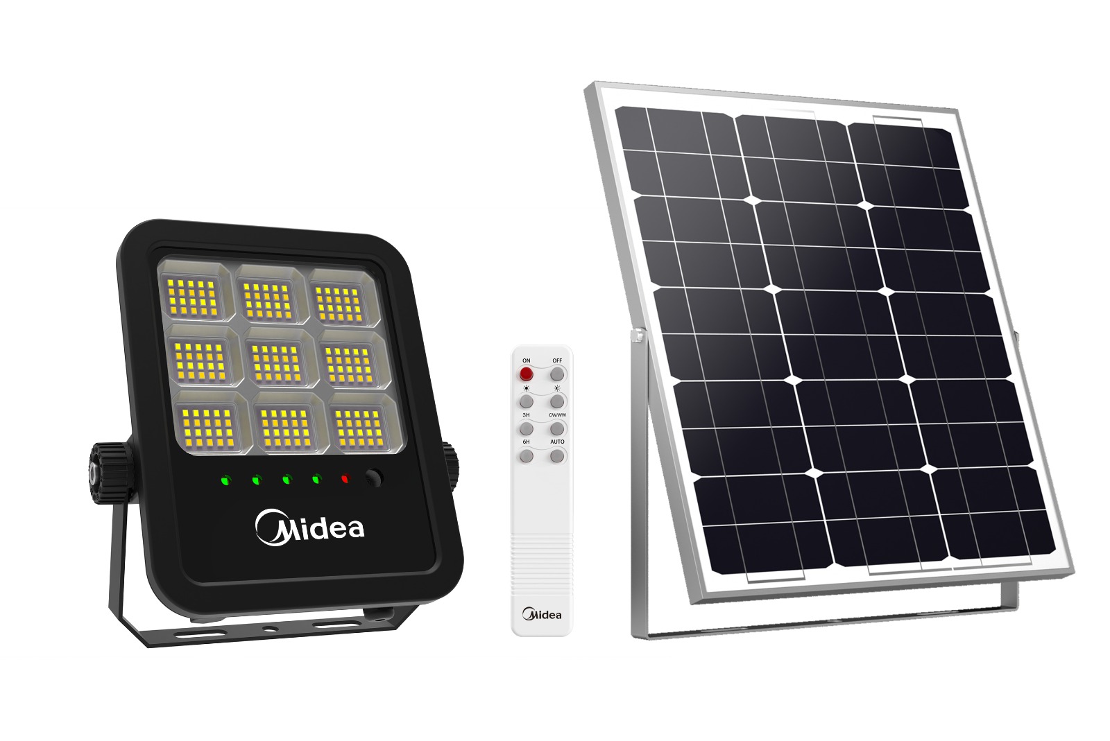 פנס הצפה סולארי CCT עם שלט MIDEA 60W