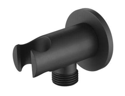 נקודת מים עגולה + מתלה דגם 0062 שחור מט