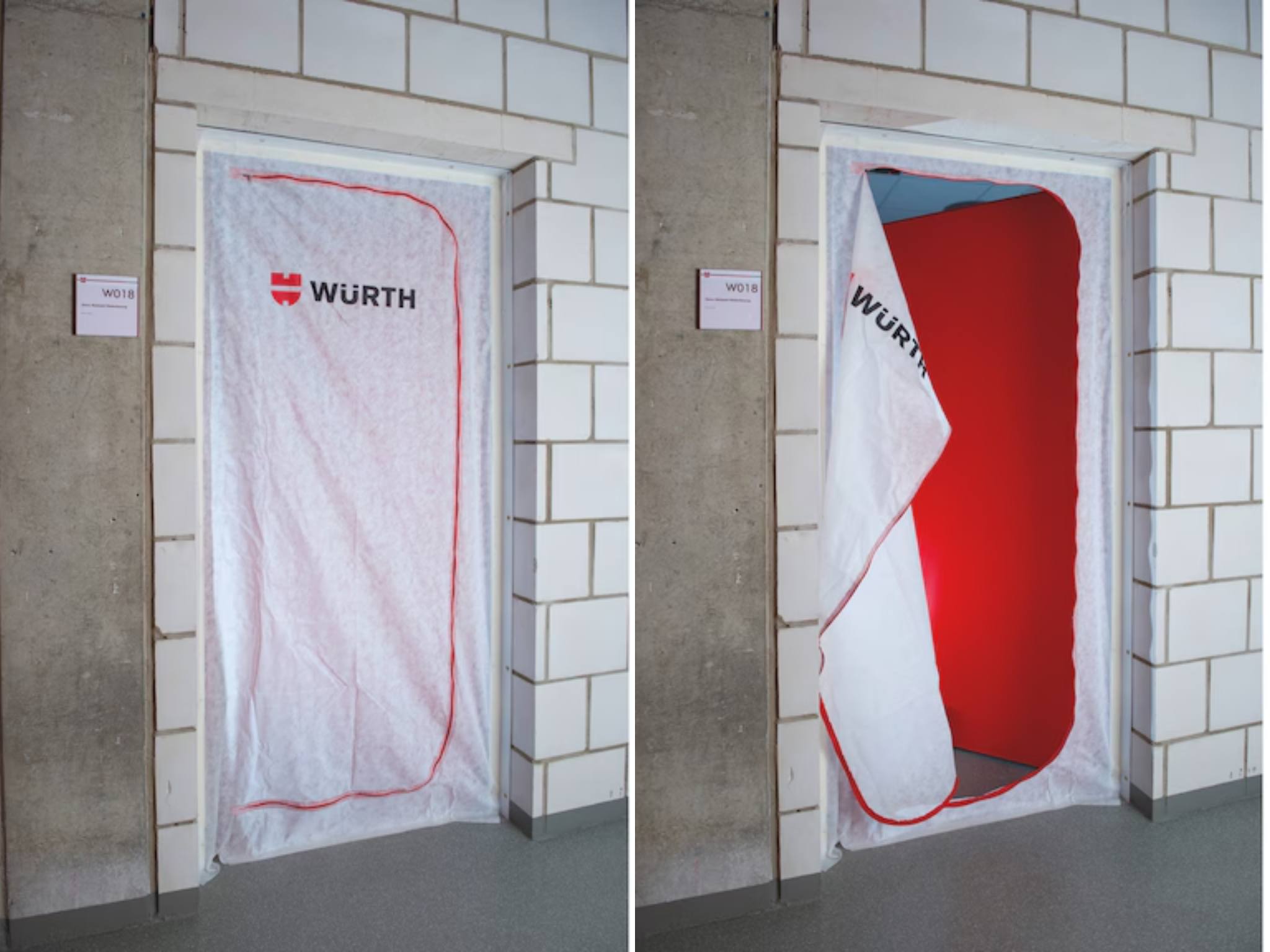 דלת בד רב פעמית להגנה מאבק