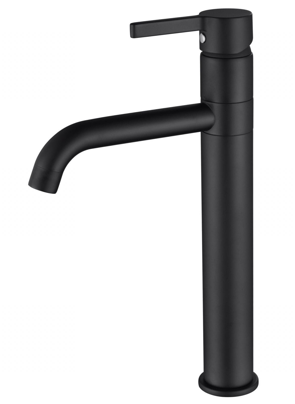 ברז פרח גבוה עם פיה מסתובבת שחור מט דגם 80762 שחור מט 