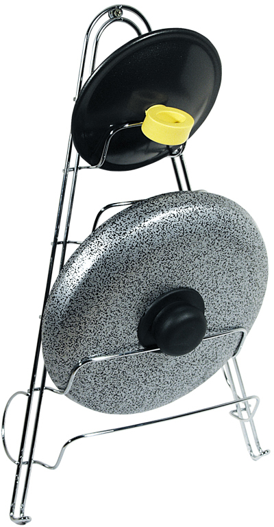 מחזיק מכסים של סירים לתלייה