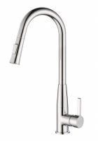 ברז קשת גבוה נשלף למטבח 2 מצבי זרימה דגם 1220 ניקל 